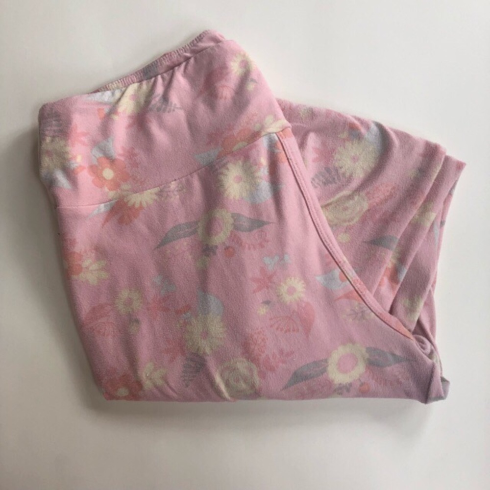 ✨LuLaRoe Pink Floral Leggings✨